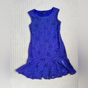 Connected Apparel Vibrant Blue Dress